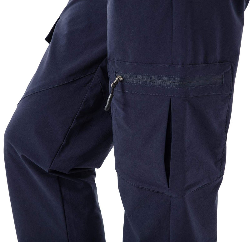 Rdruko Women's Hiking Pants Water Resistant Lightweight Quick Dry Travel Work Cargo Pants with 5 Zipper Pockets Navy Small - Image 5